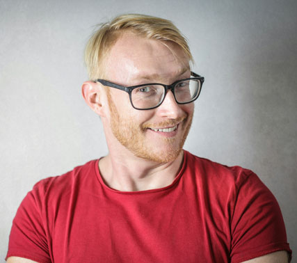 Focused student working on a laptop